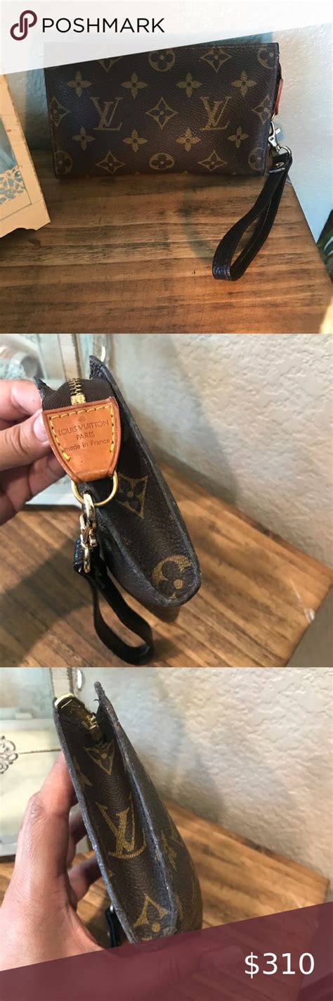 real louis vuitton wristlet|louis vuitton wristlet denim.